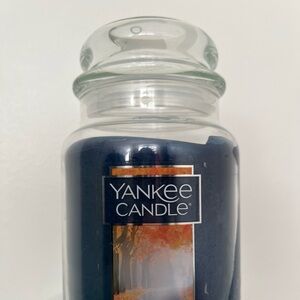 Yankee Candle November Rain Classic Large Jar Blue, 22 oz Slightly Used Retired